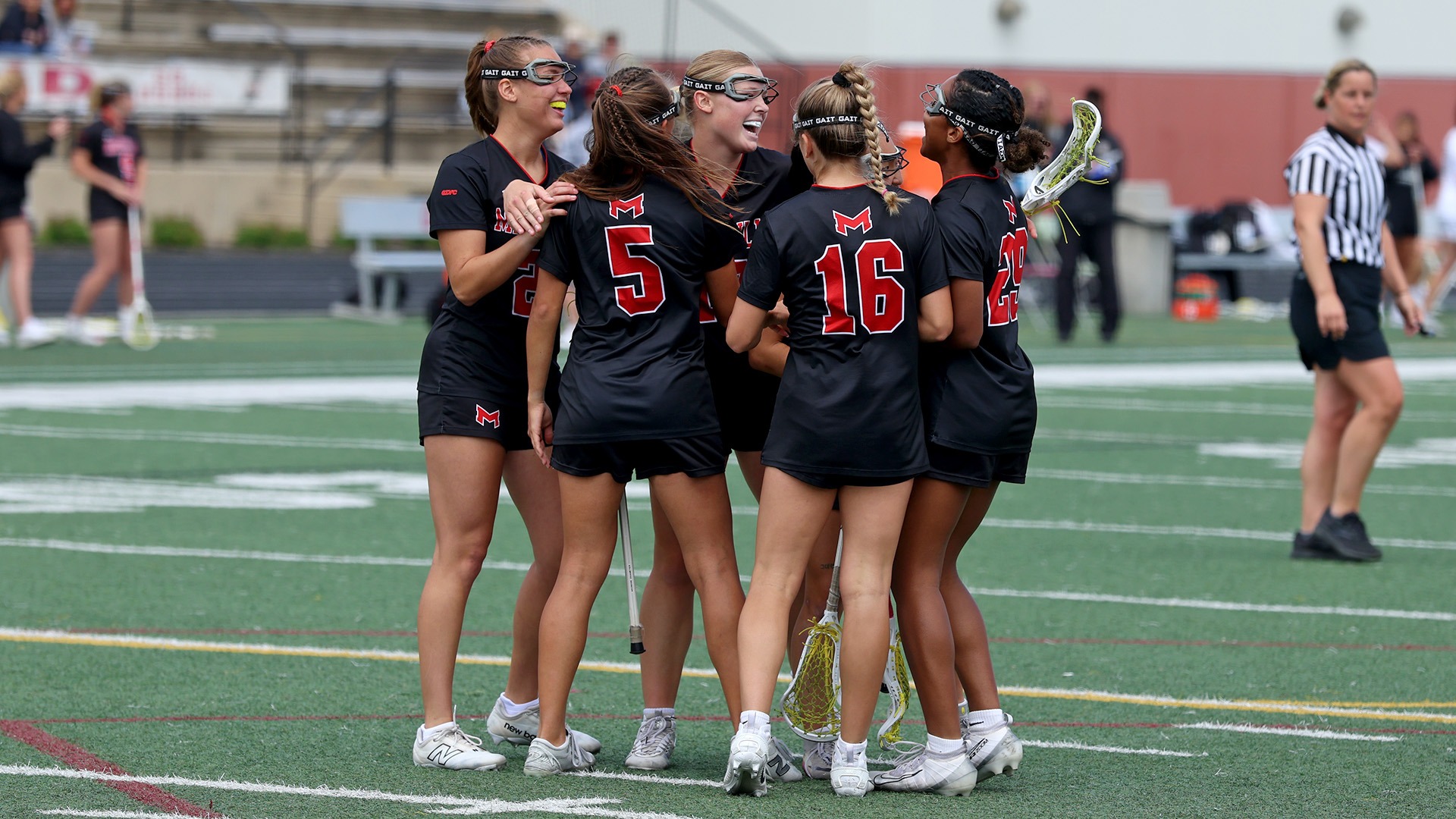 Team celly at UIndy 2026 GLVC Finals