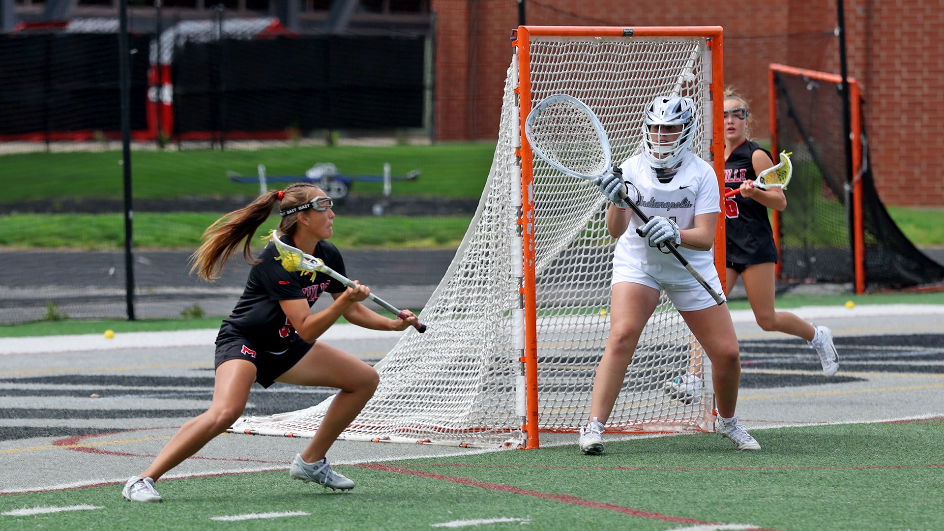 Natalie Tomljenovic near goal 2026 GLVC Finals