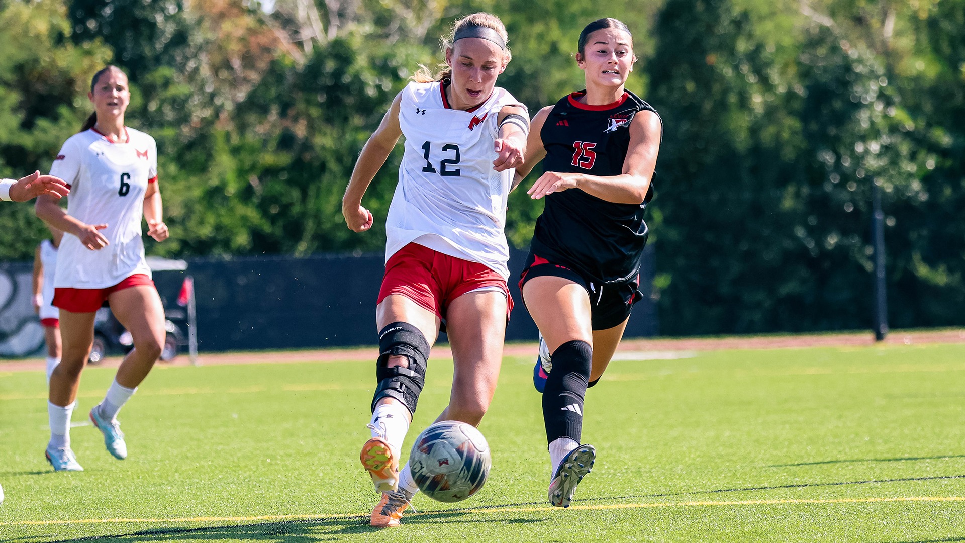 Emily Doane kick at Emporia State