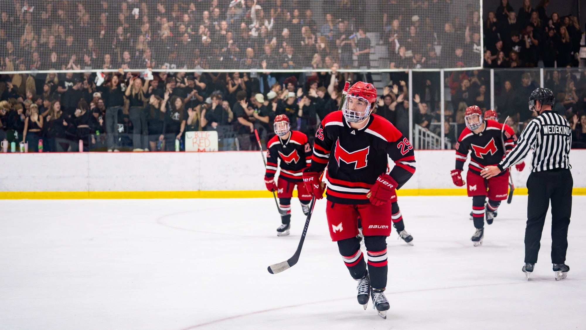 Campbell Mclean celebrates a goal
