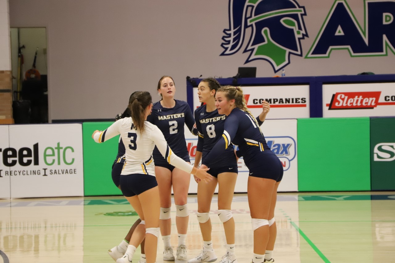 Master's Volleyball Uses All Five Sets in Win The Master's University