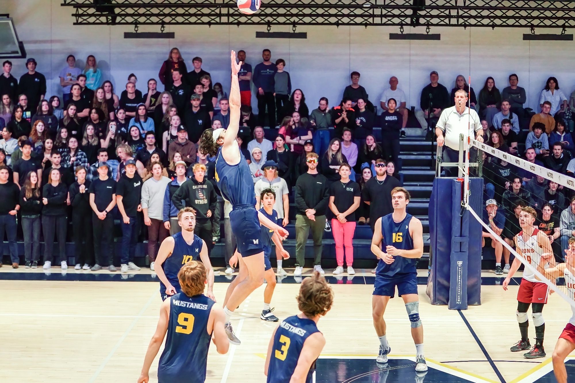 Men's Volleyball Moves to 30 Winning Home Opener The Master's