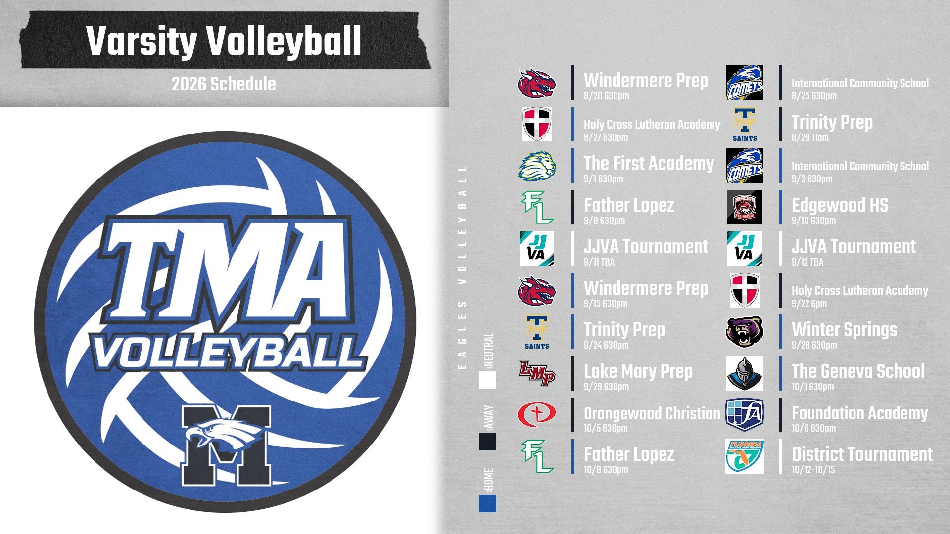VB Schedule