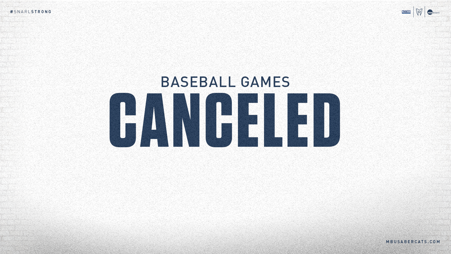 Games Canceled