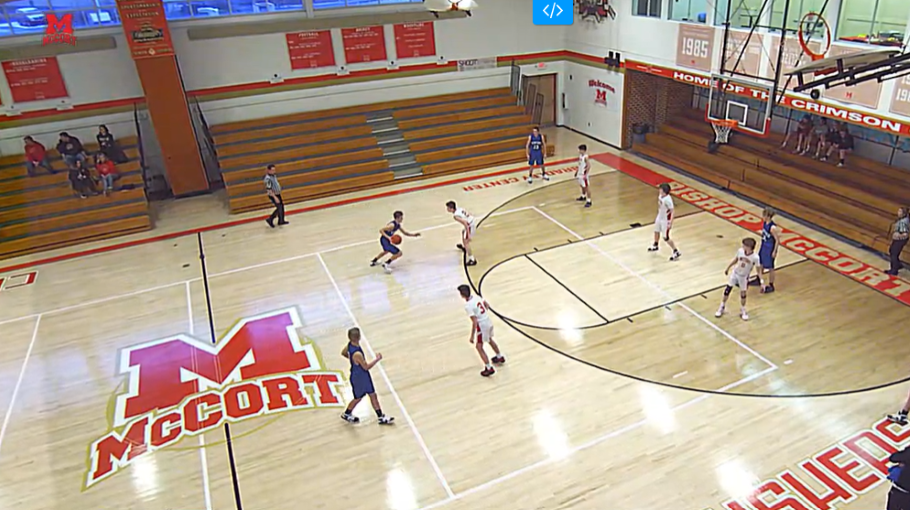 Boys Junior High Basketball McCort 54, Bedford 44