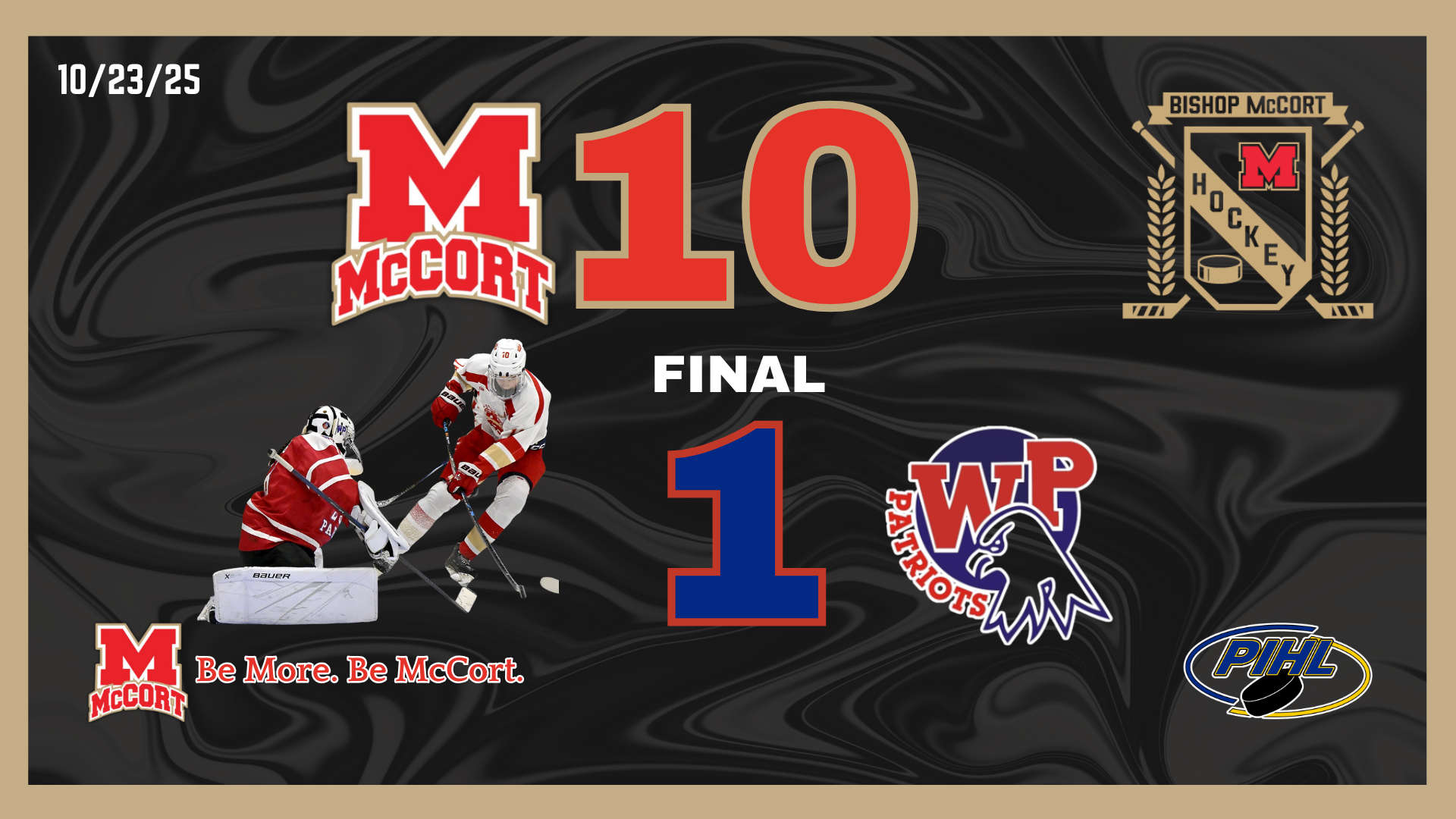 Hockey 10-1 Win Wheeling Park 2025