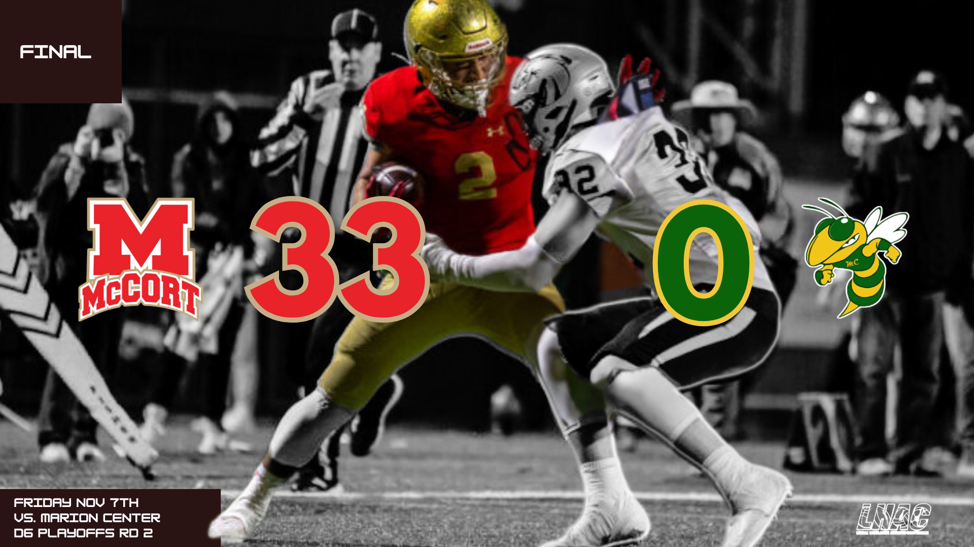 33-0 Win Marion Center 2025