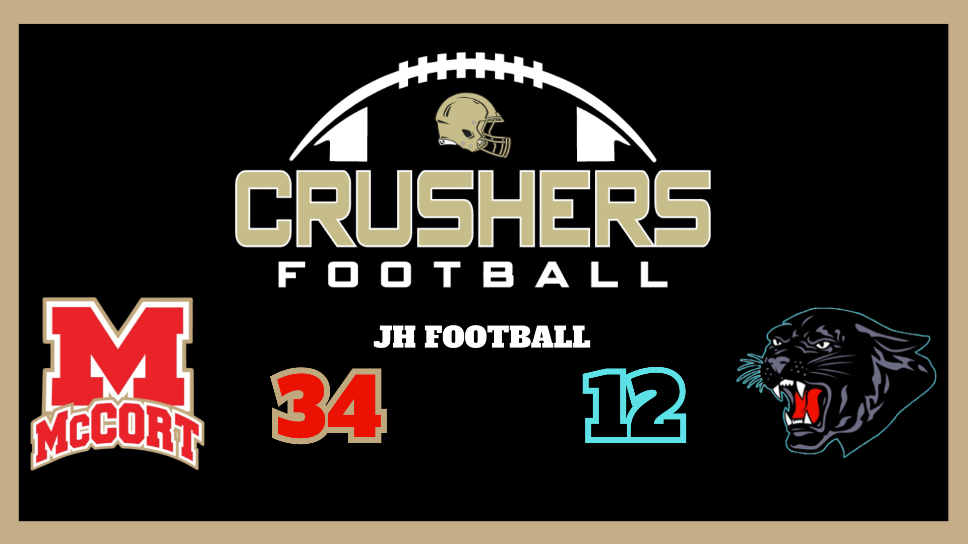JH Football 34-12 Penn Cambria 2025