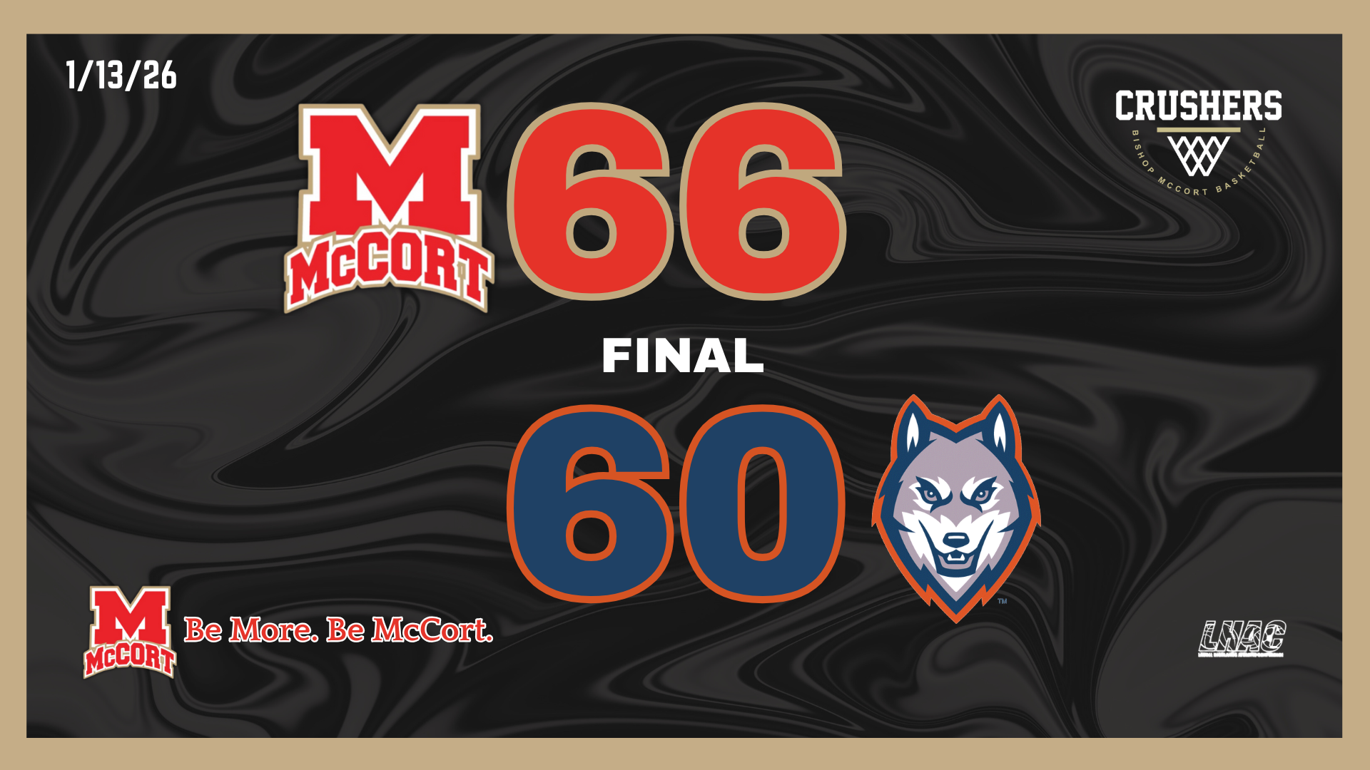 Boys Ball 66-60 St Joe