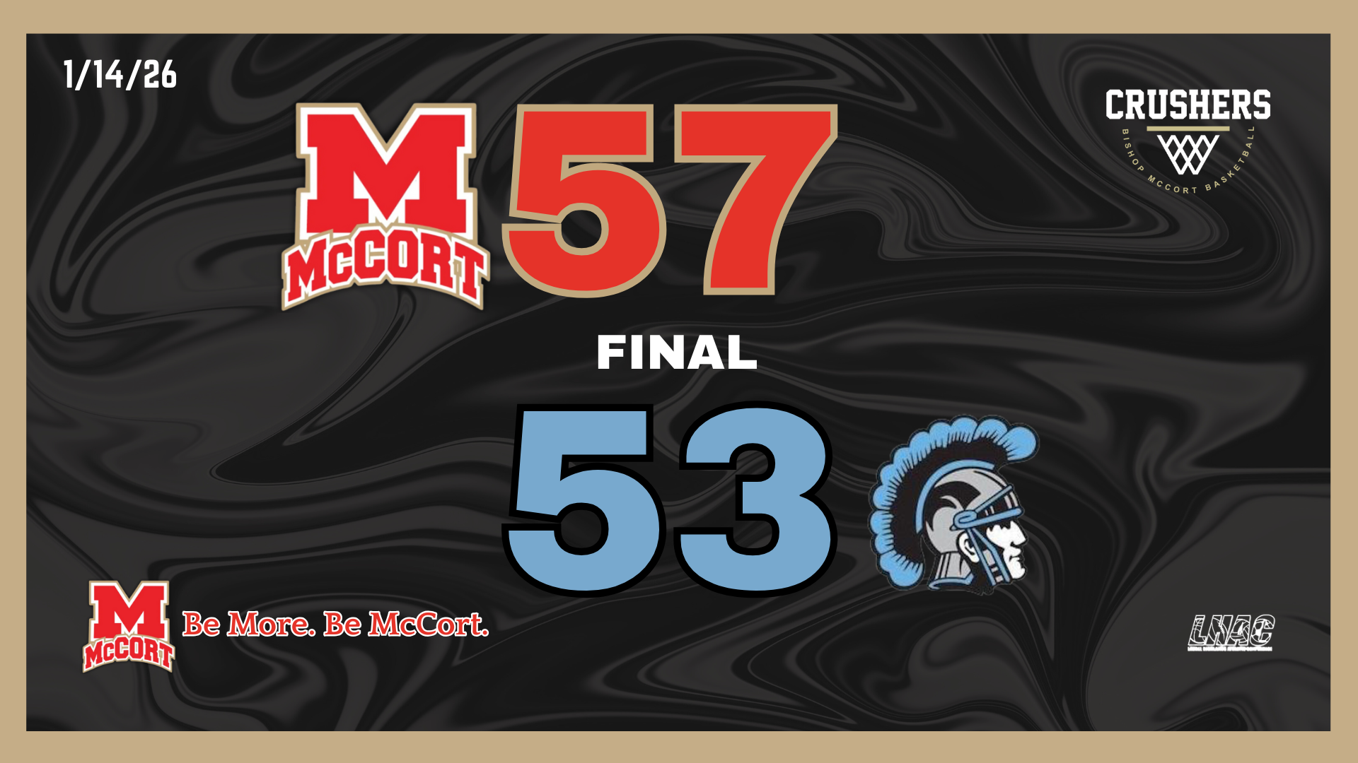 Girls BBall 57-53 Johnstown