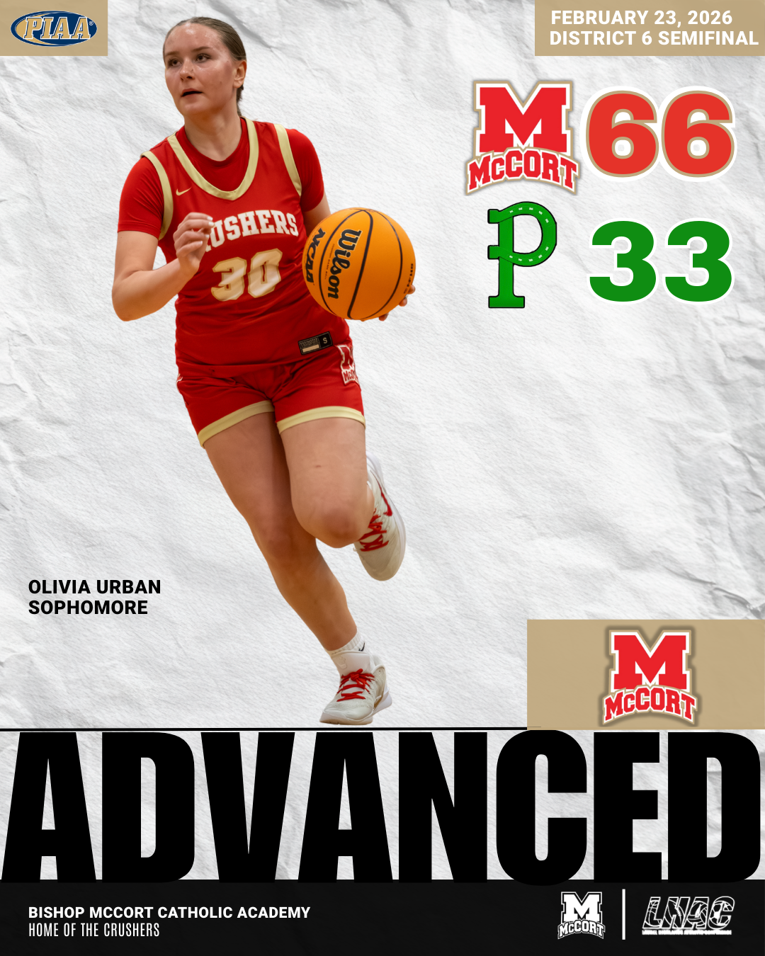 Girls Bball 66-33 Portage