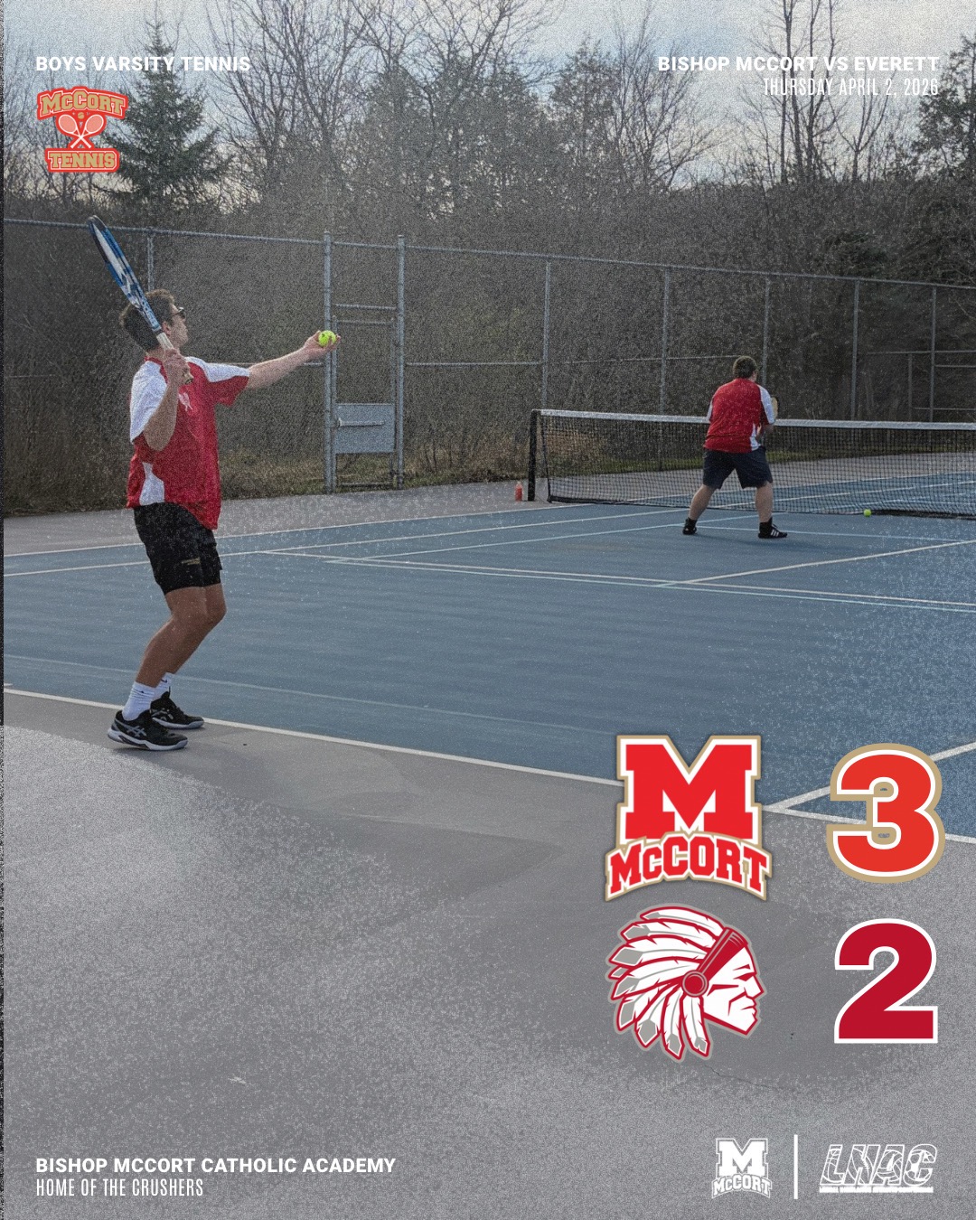 Tennis 3-2 Everett
