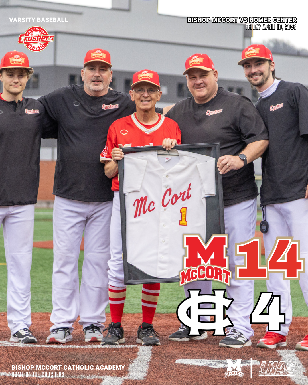 Baseball 14-4 Homer Center