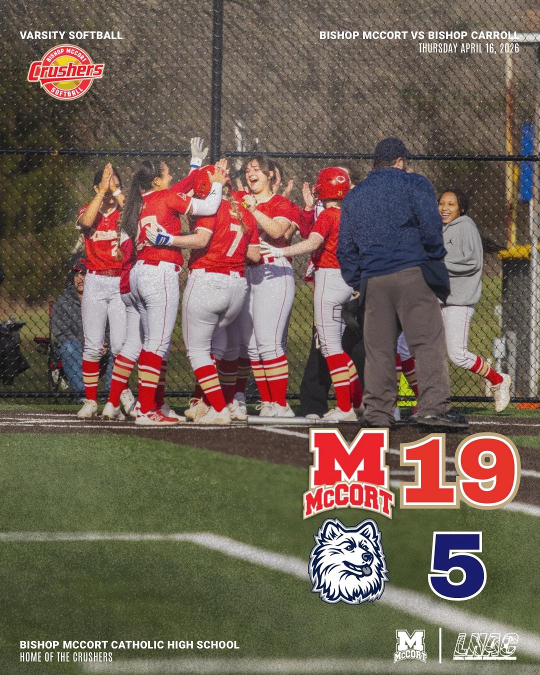 Softball 19-5 Bishop Carroll