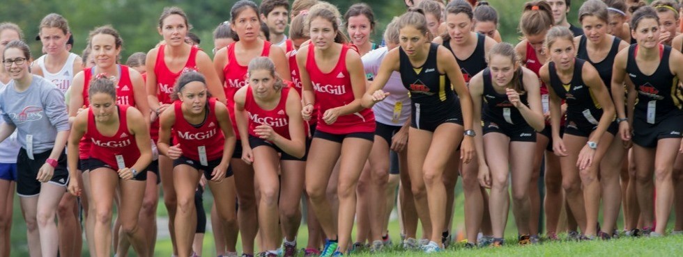 Getting ready to start the 2013 McGill Invitational cross-country meet on Parc Mont-Royal
