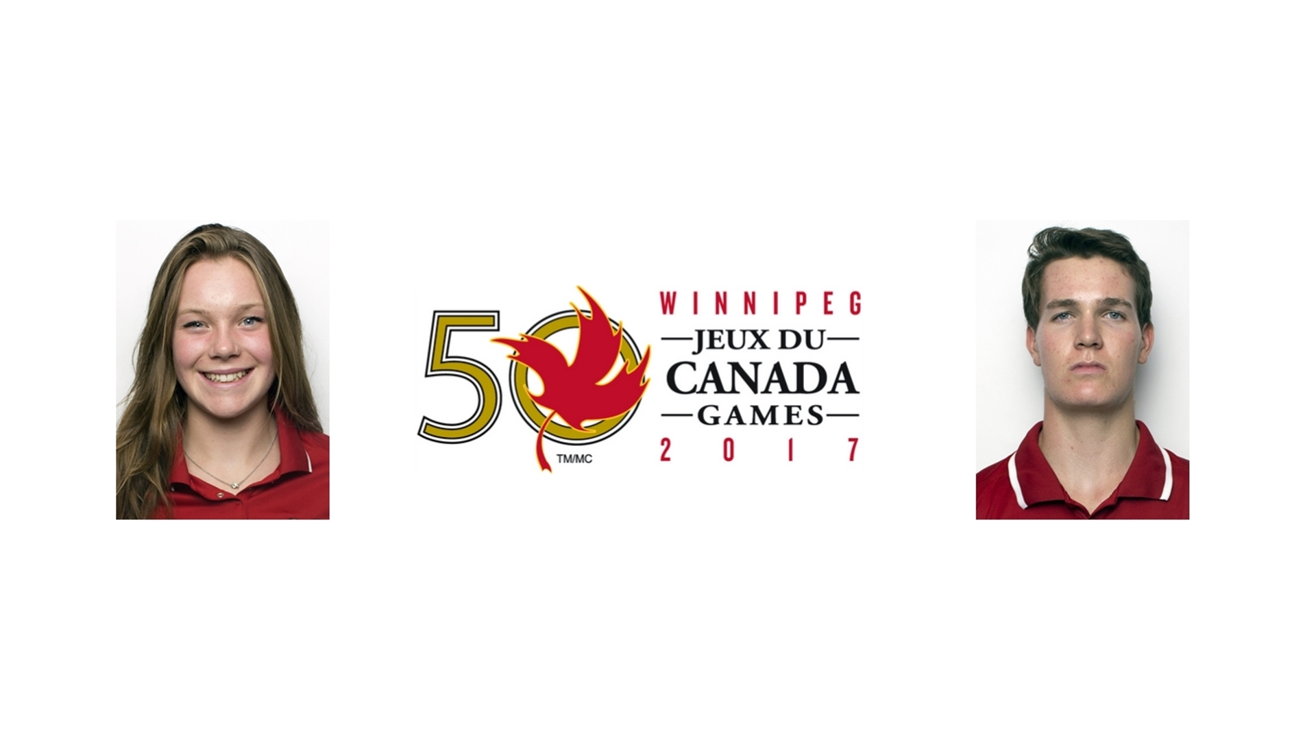 McGill rowers Sarah Power (L) and Quentin Basiren