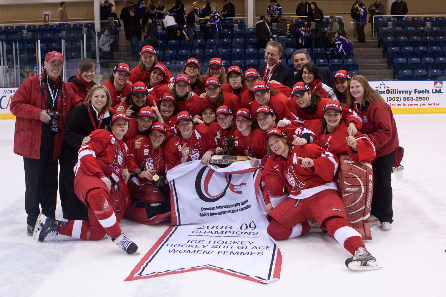 McGill martlets win 2009 CIAU w.Hockey championship