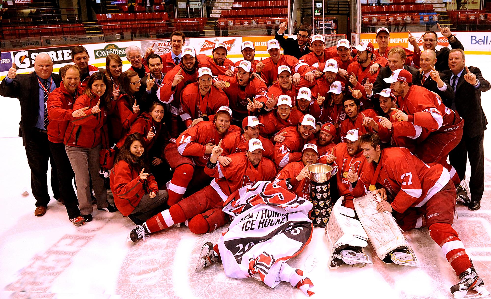 McGill men's hockey team wins first national championship in 2012 (PHOTO: Brian Smith)