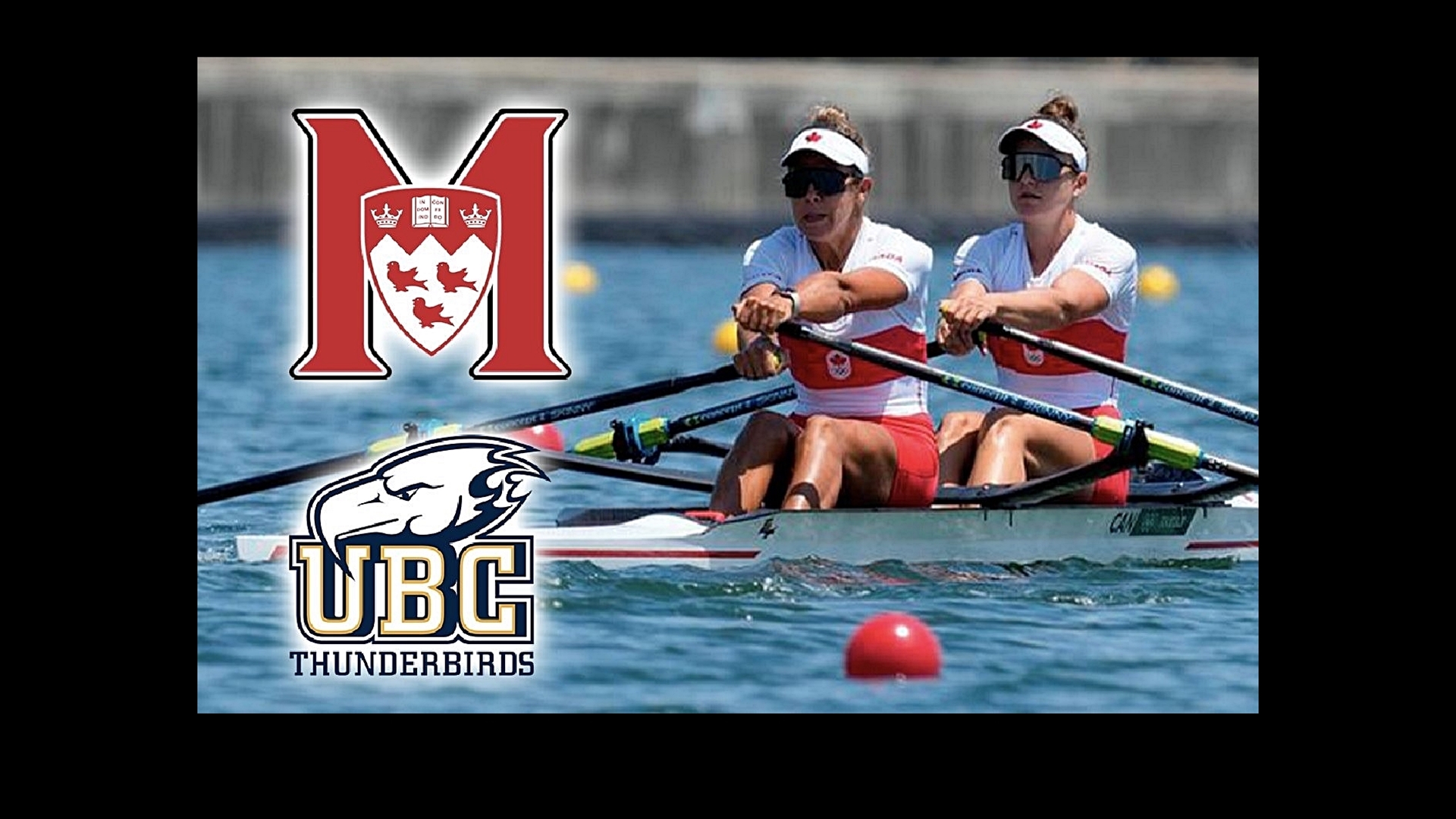 McGill grad Gabrielle Smith (R) and Jessica Sevick competing for Canada at 2021 Tokyo Olympics