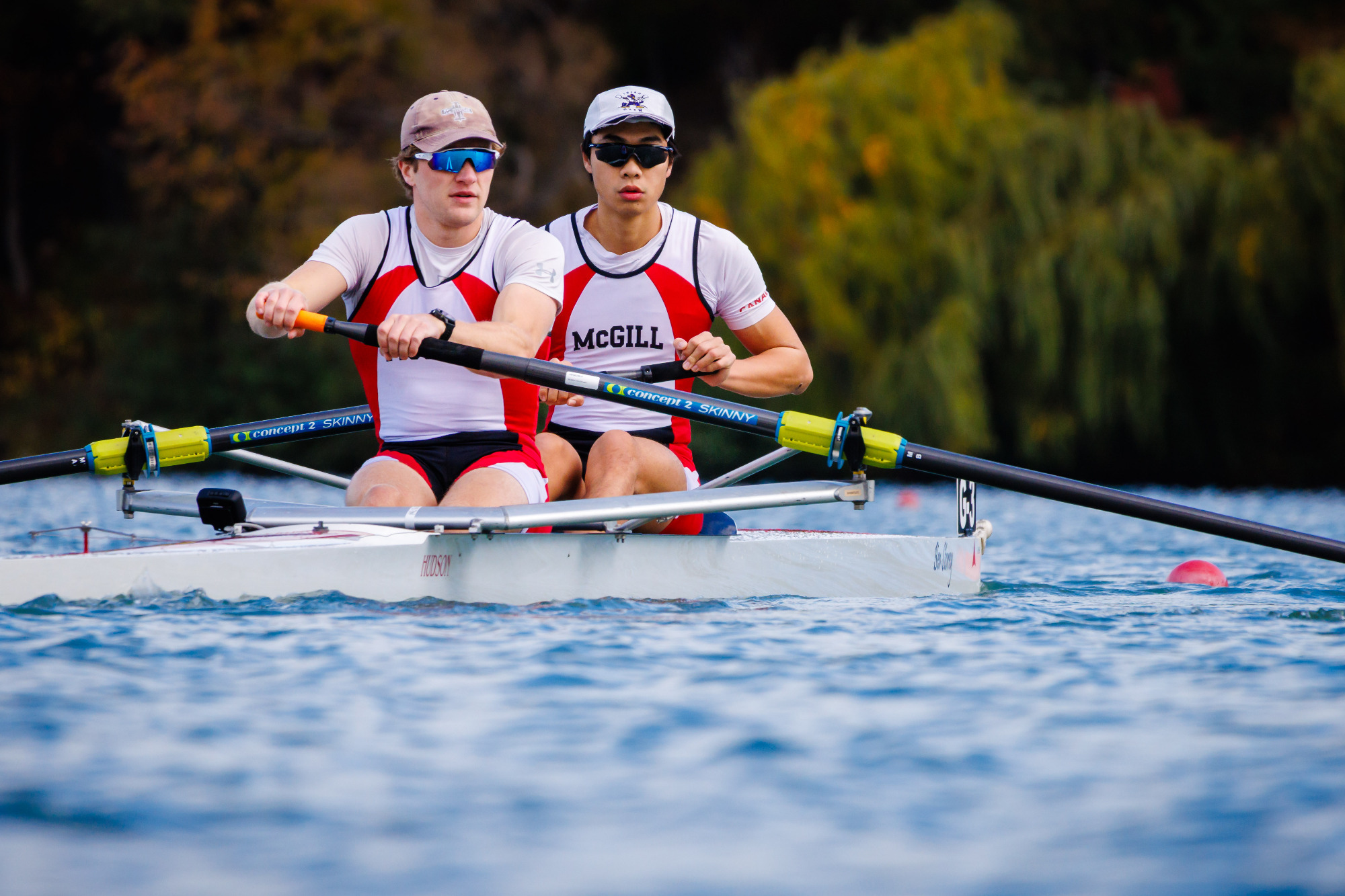 Day 1 of OUA Rowing Championships on Martindale Pond in Port Dalhousie on Friday, Oct. 24. (Photo by Stephen Leithwood)