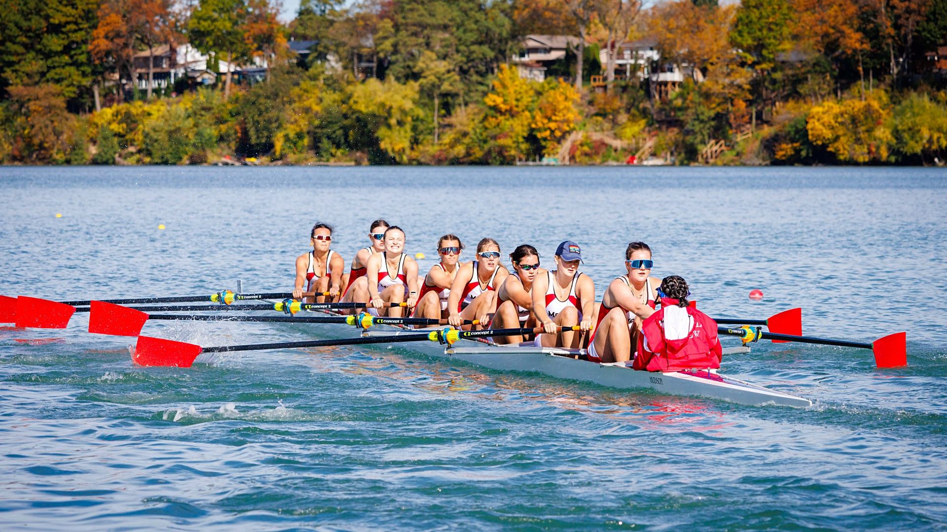 Day 2 of OUA Rowing Championships on Martindale Pond in Port Dalhousie on Saturday, Oct. 25. (Photo by Stephen Leithwood)