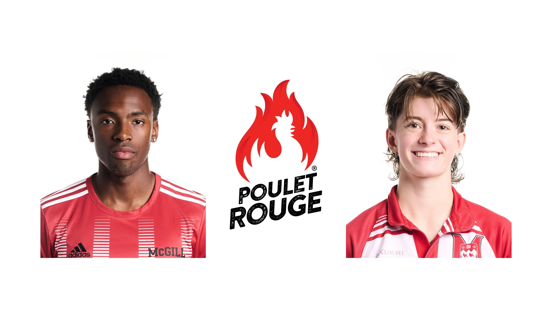 Soccer’s Lefika Noko (L) and rugby’s Évelyne Desmarais (R)