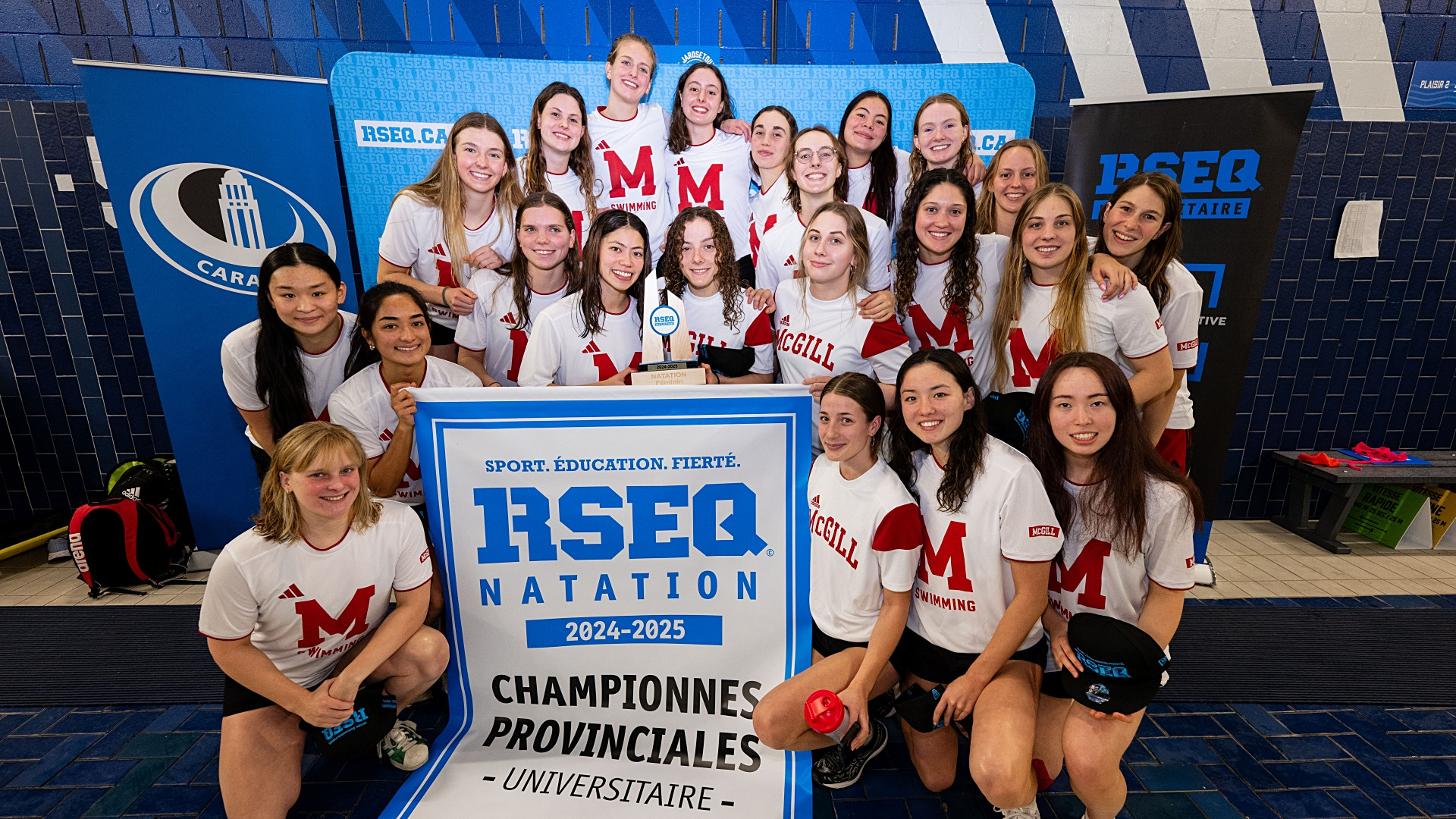 McGill women crowned as 2025 RSEQ swim champions