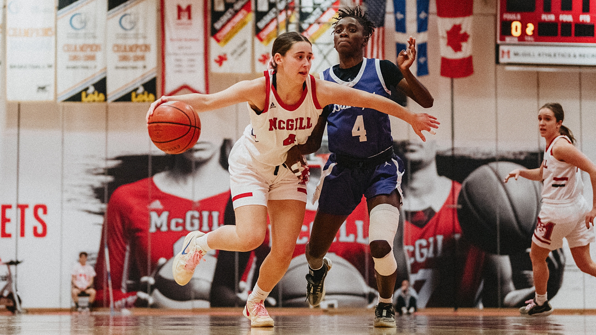 MONTREAL, CANADA - JANUARY 23: McGill Martlets Basketball vs Bishop's on January 23, 2025 in Montreal, QC, Canada. (Photo by Matt Garies / McGill Athletics)