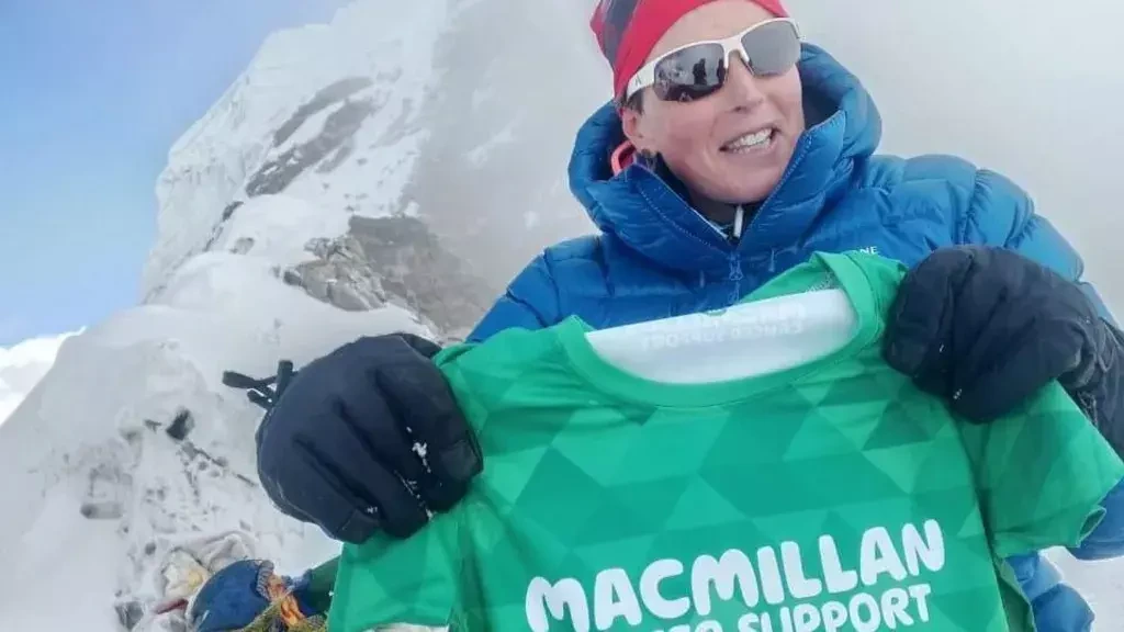 Dr. Shaunna Burke at the 2025 Everest Marathon