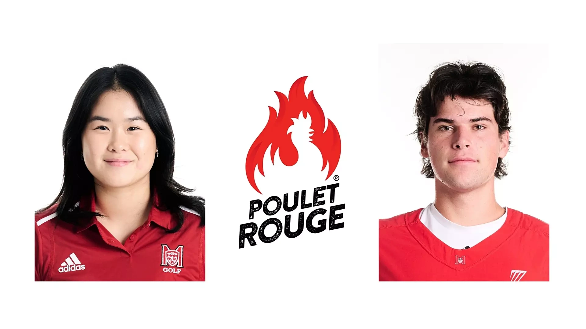 Golfer Astoria Yen (L) and lacrosse's Joshua Jewell (R)