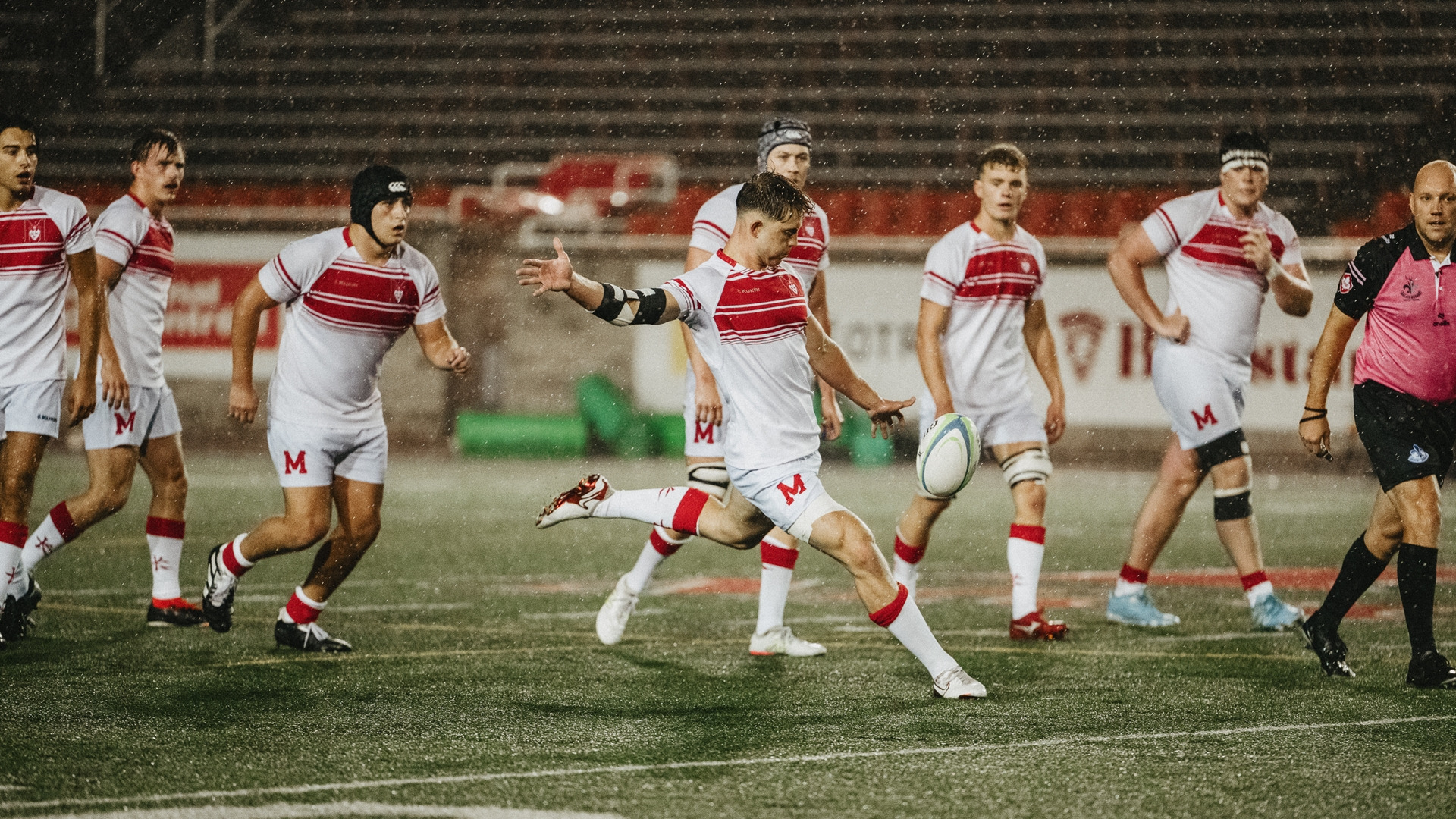 Rugby kickoff vs Carleton