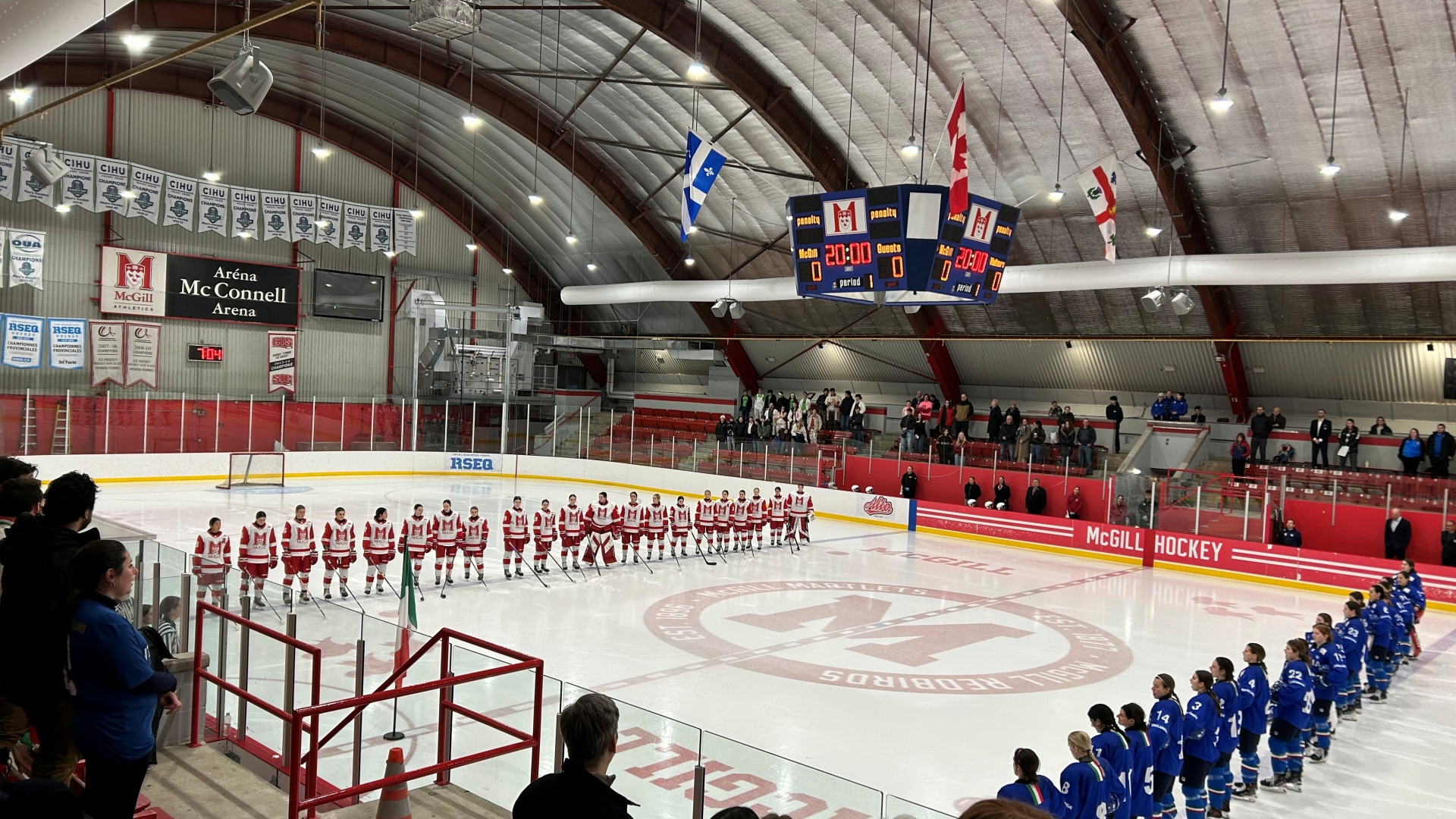 McGill and Italy faceoff in pre-Olympic women's hockey tuneup for the Azzurri