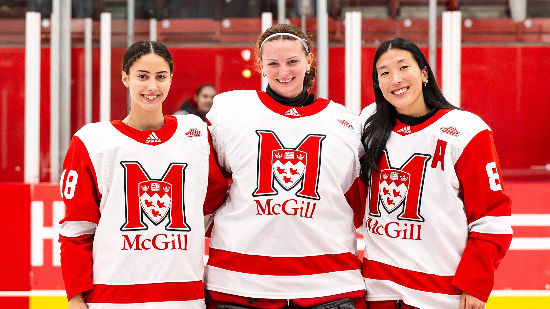 GRADUATING SENIORS (L to R): Bridget O'Hare, Sophie Lajeunesse, Mika Chang