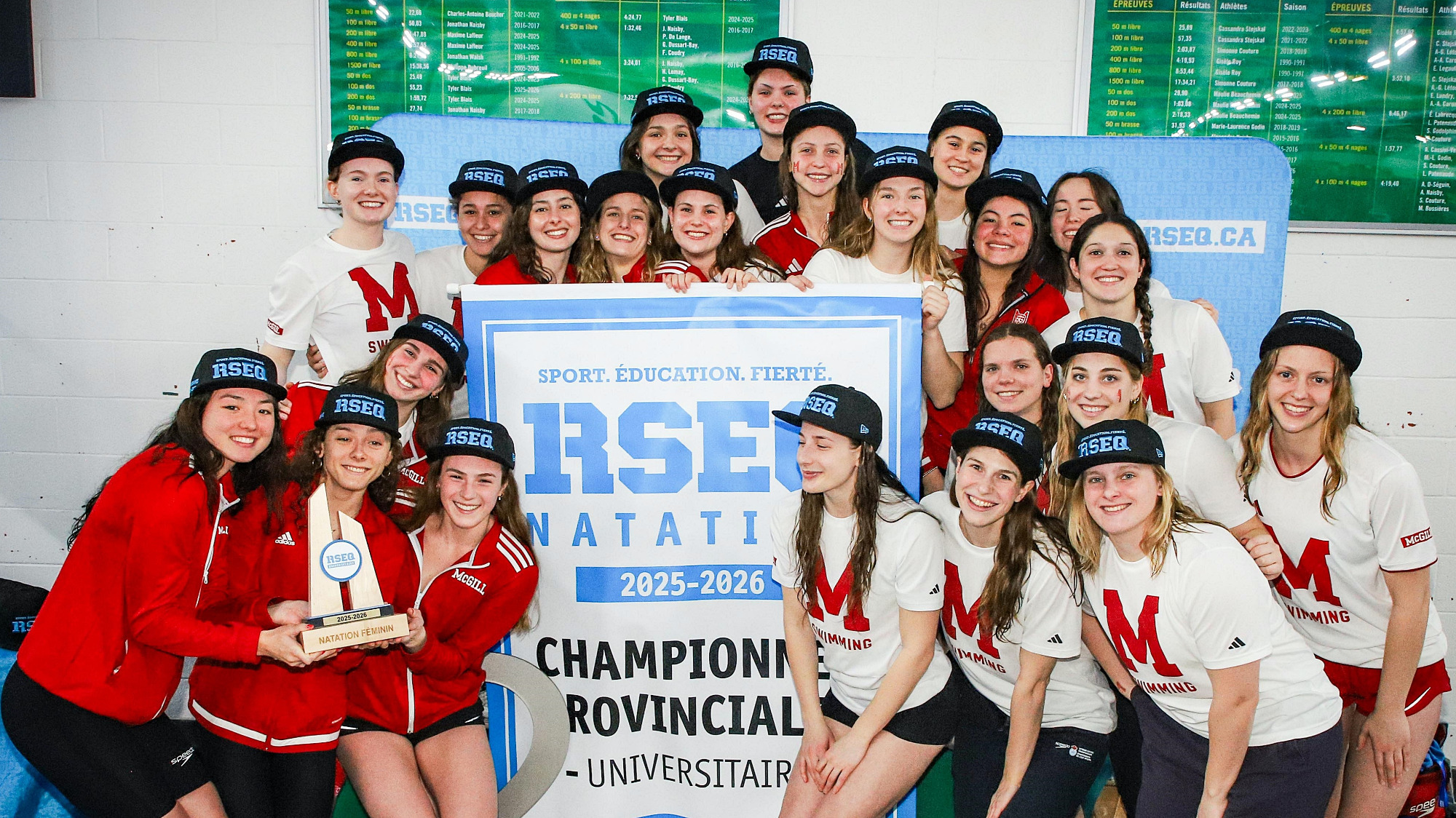 McGill Martlets win 2026 RSEQ swim championship