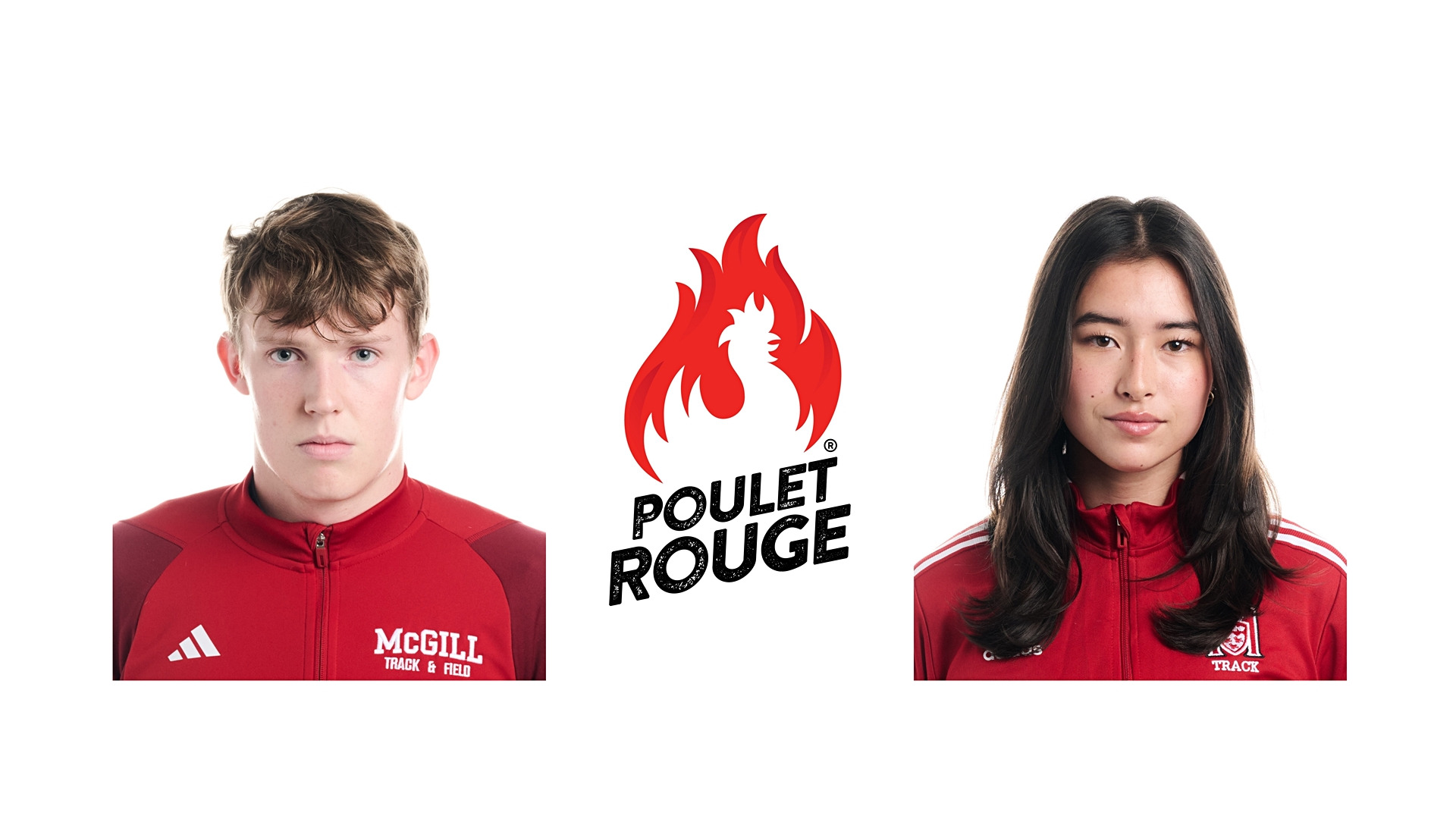 Track & Field's William Sanders (L) and Julie Bortolato (R)