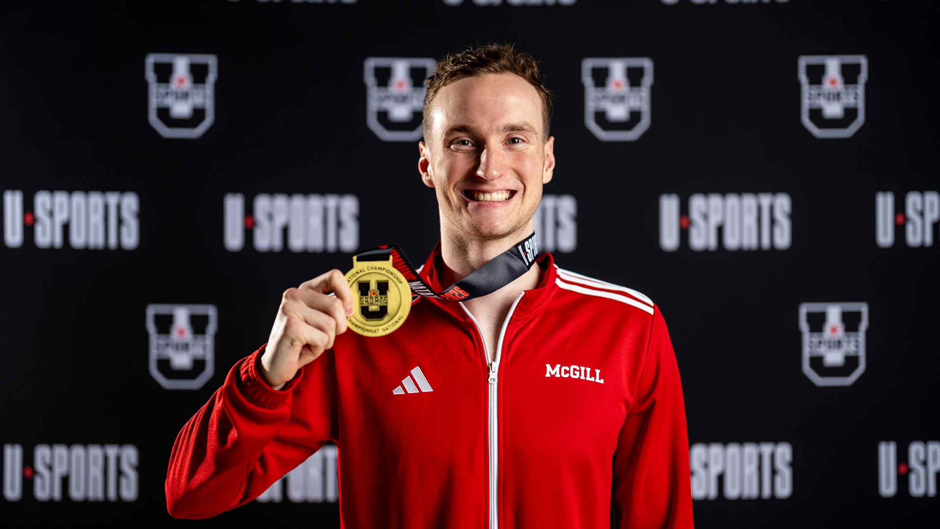 Loic Courville-Fortin wins gold with record-setting 200 backstroke at 2026 U SPORTS championship