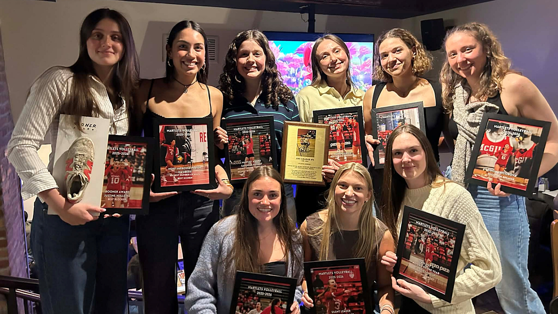 2025-26 McGill women's volleyball award recipients