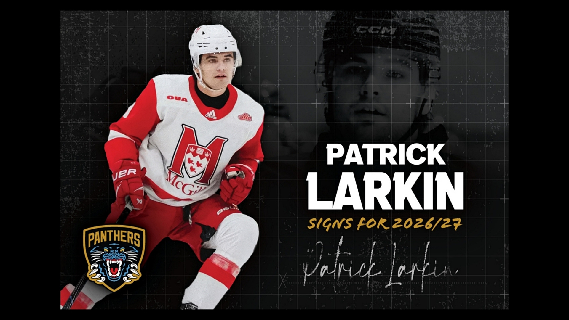 Patrick Larkin signs with UK's Nottingham Panthers