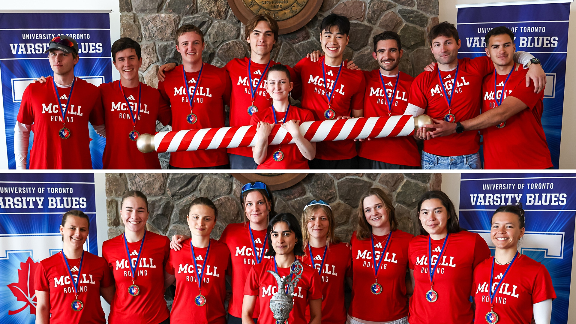 McGill rowers sweep varsity eights at the 2026 Toronto-McGill Challenge