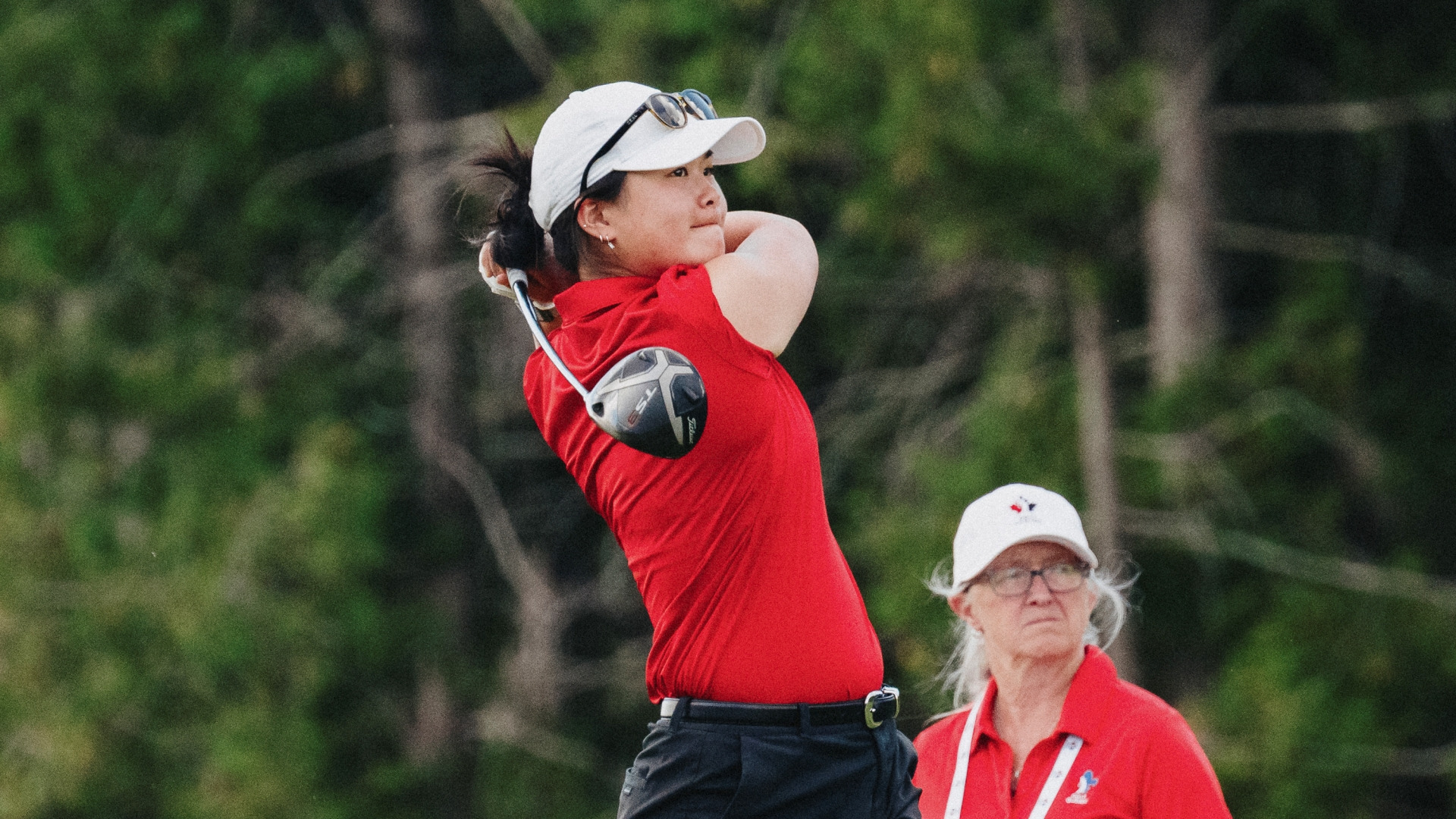 McGill golfer Astoria Yen at the 2026 Canadian Canadian University/College Championship at La Tempête in Lévis, Que.