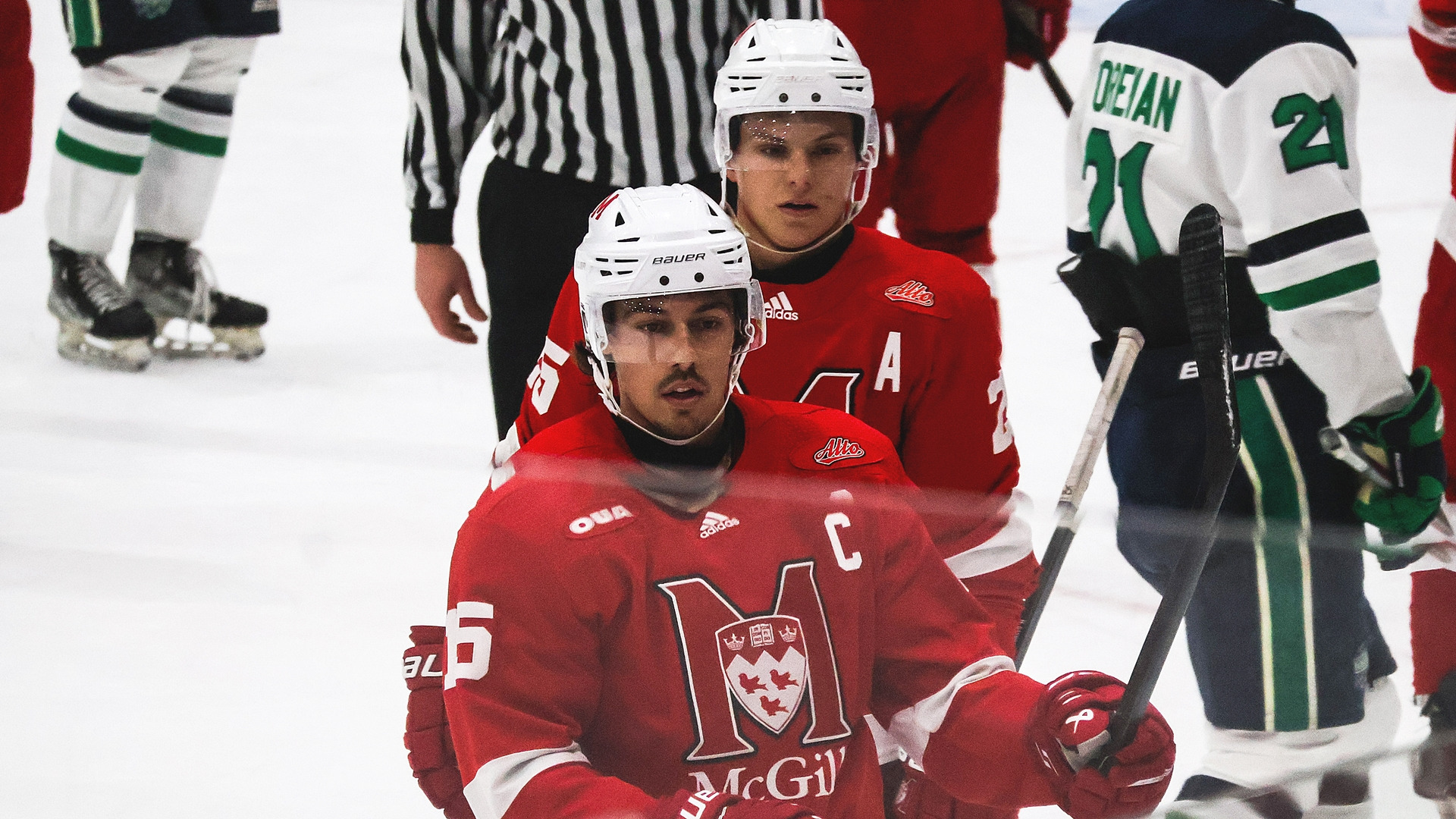 McGill brothers Alexandre Gagnon (C) and Mathieu Gagnon (A)