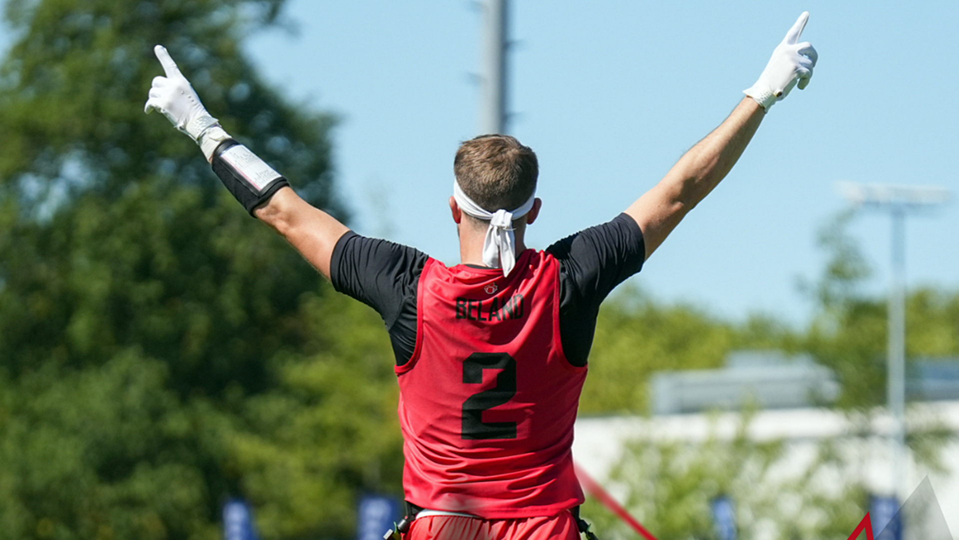 Former McGill football player Guillaume Béland helps Canada qualify for LA Olympics after defeating Mexico 34-26 to win bronze at the 2026 IFAF world championships