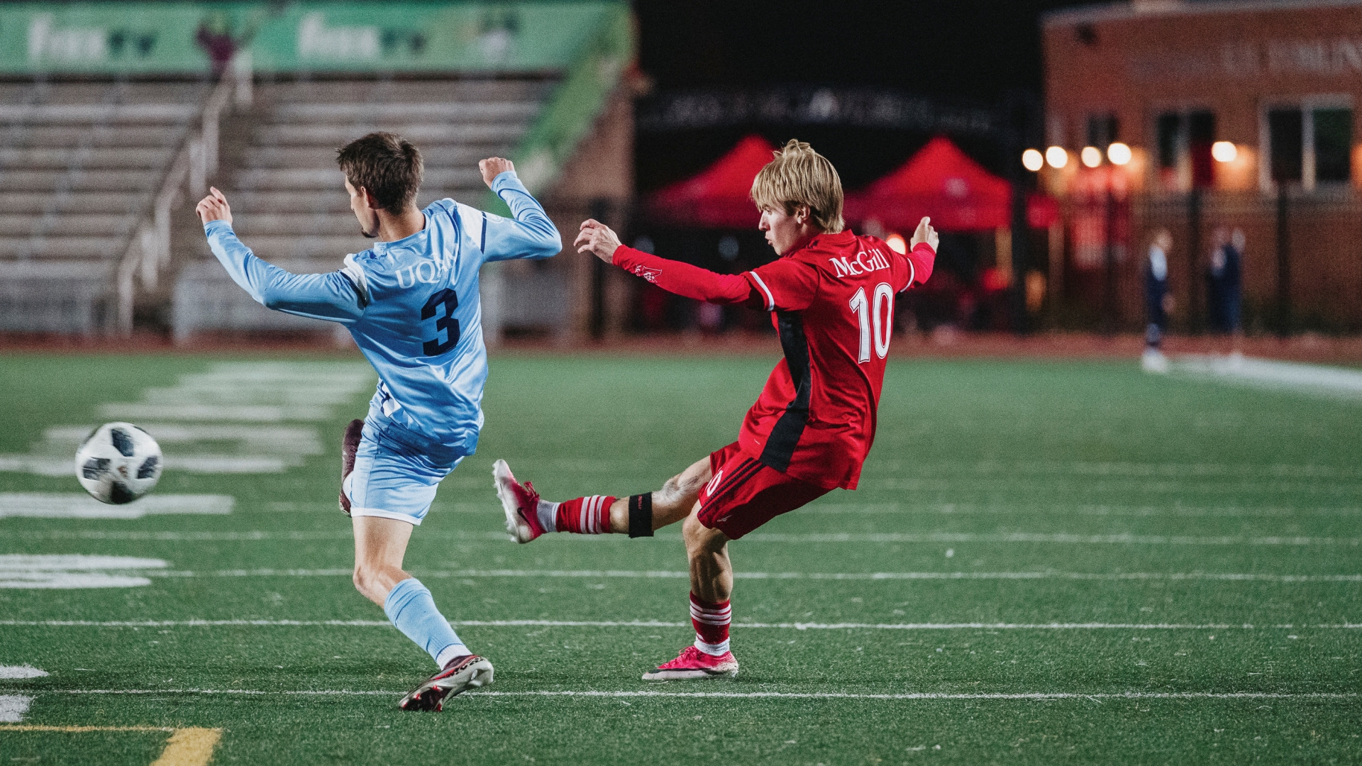 MONTREAL, CANADA - SEPTEMBER 18: McGill Redbirds Soccer vs UQAM on September 18, 2026 in Montreal, QC, Canada. (Photo by Matt Garies / McGill Athletics)