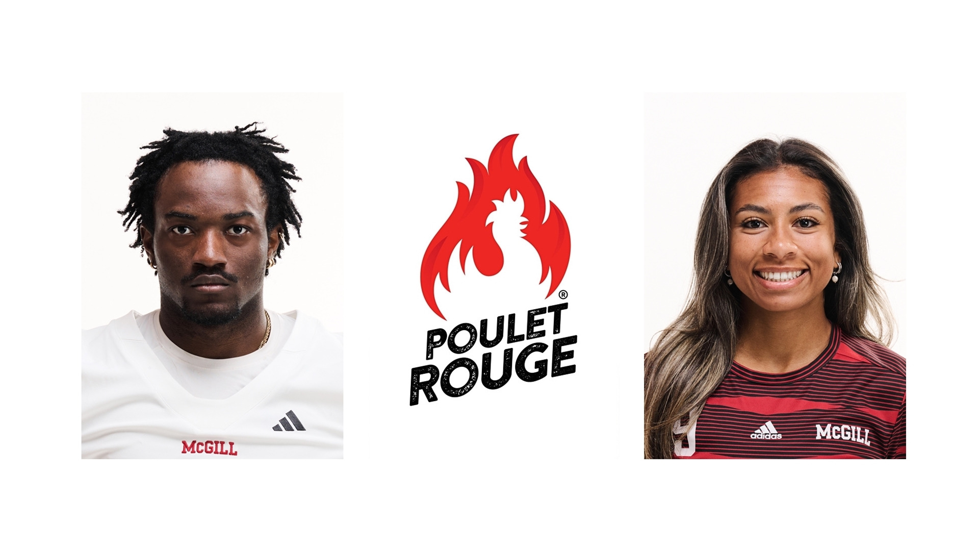 Football's Jerry Momo and soccer's Zahra Metivier