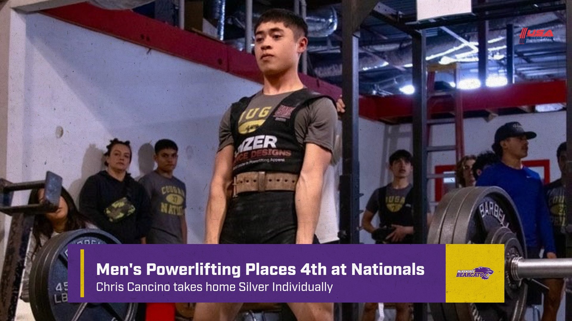 Men’s Powerlifting Takes Home 1st Place; Evan Dressel won Male Best