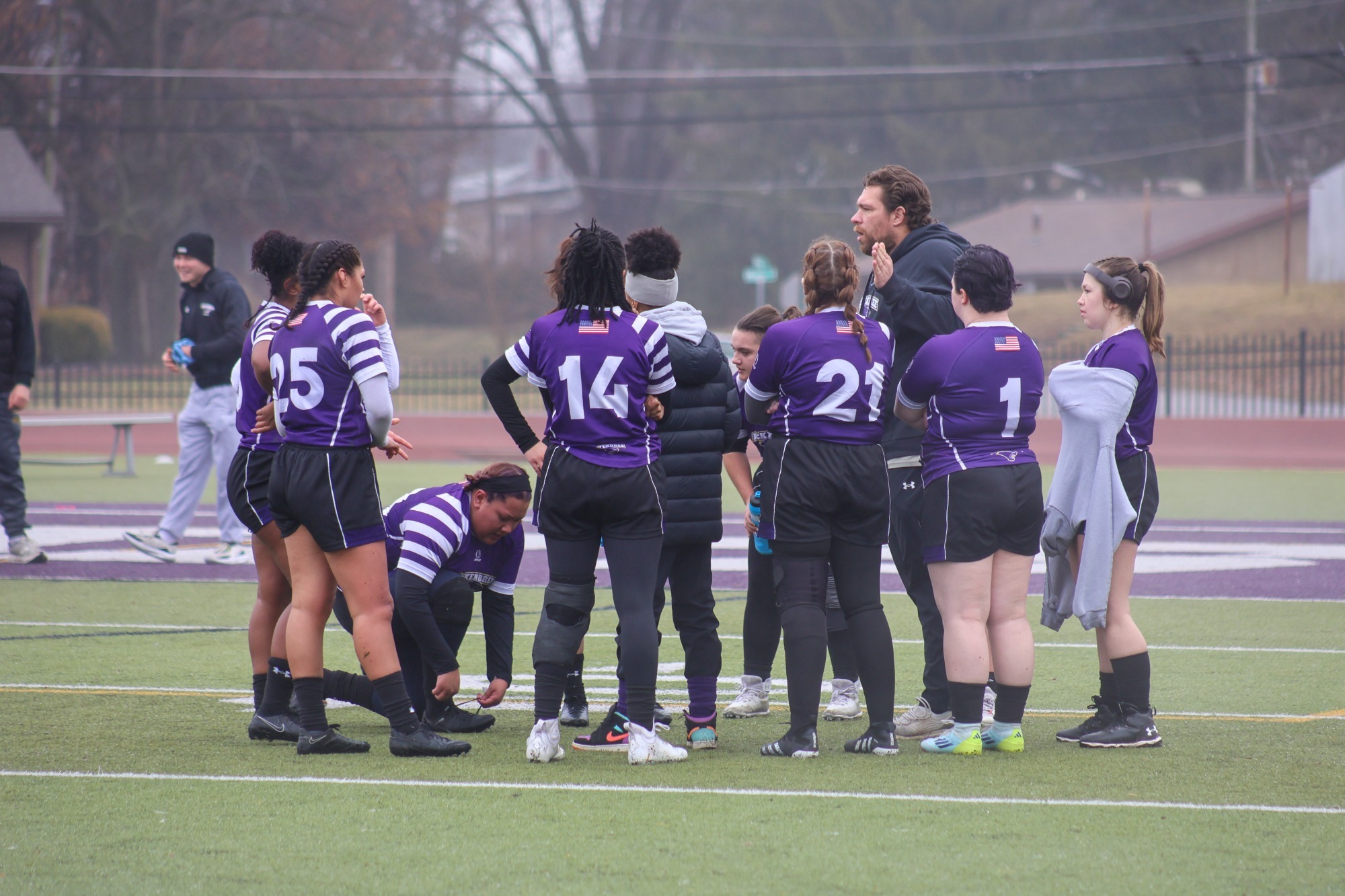 Women's Rugby Huddle
