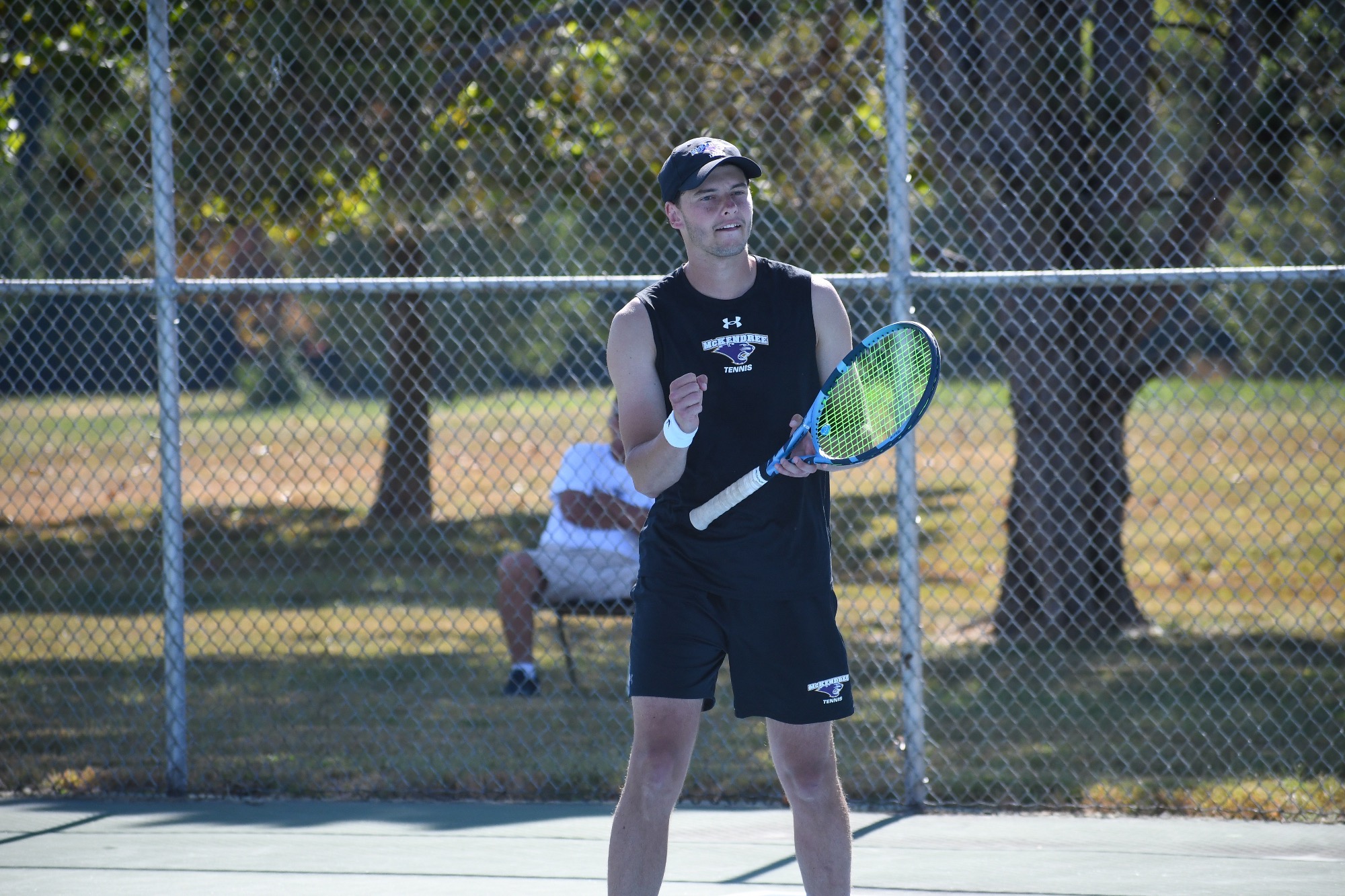 Stepan Mach Celebrating a Point