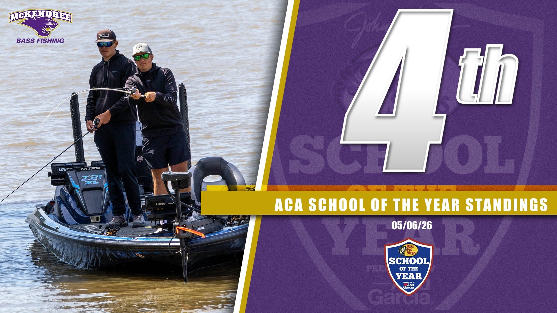 Bass Fishing ACA SOTY Standings - 5/6/26