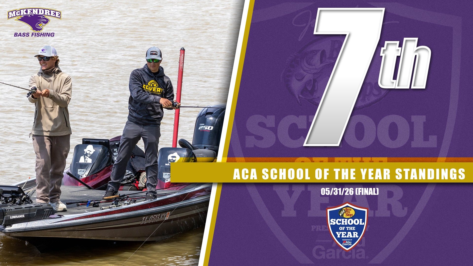 Bass FIshing SOY Standings - 5/31/26