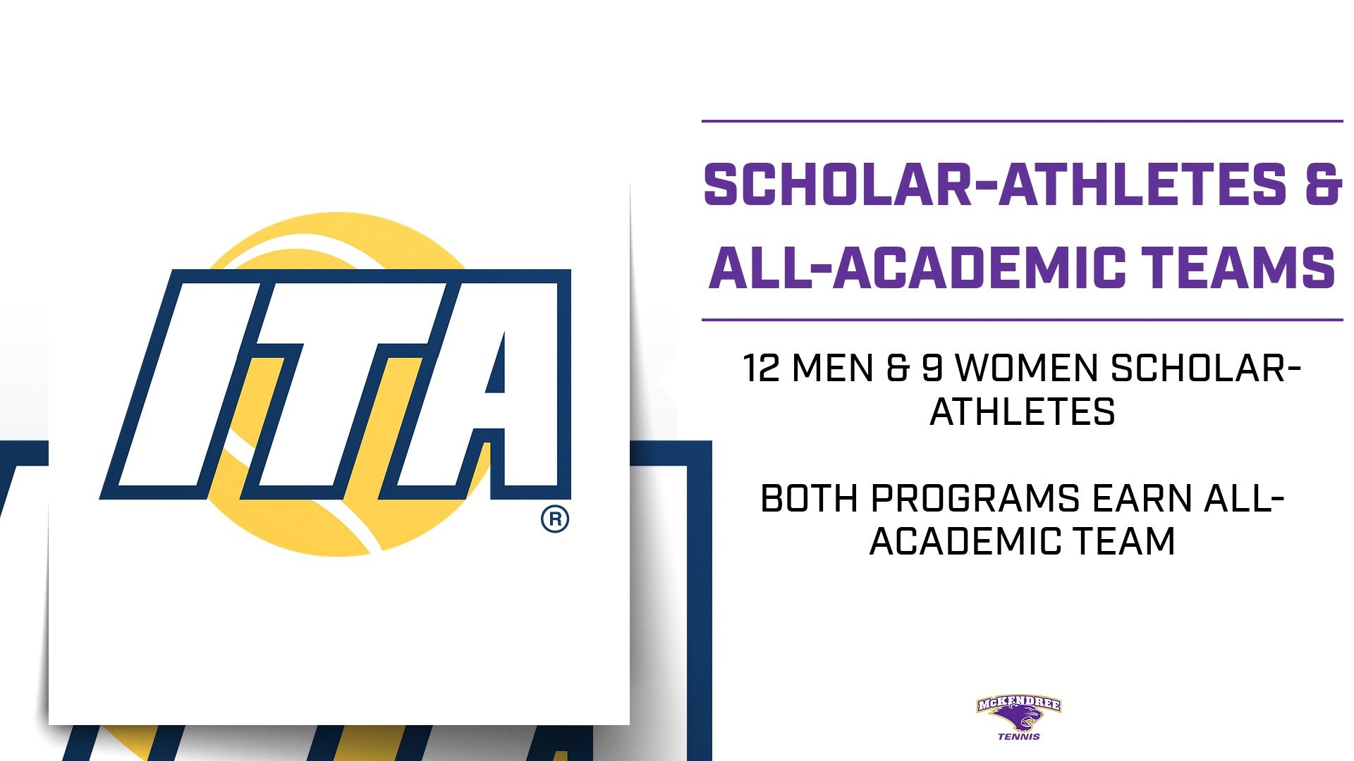 ITA Scholar-Athletes and All-Academic Teams